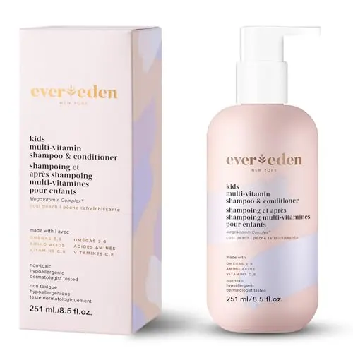 Evereden Kids Shampoo and Conditioner 2-in-1 in Cool Peach scent