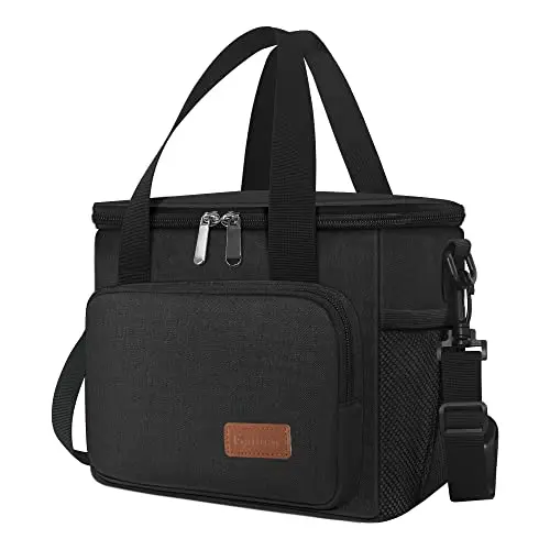 FEMUAR large insulated lunch bag in black