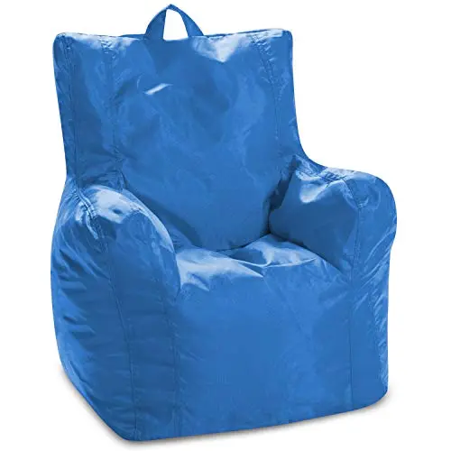 Posh Creations royal blue structured bean bag seat for toddlers