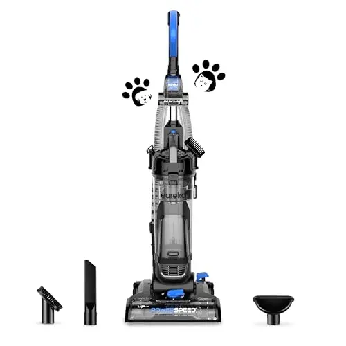 Eureka PowerSpeed lightweight upright vacuum cleaner in blue
