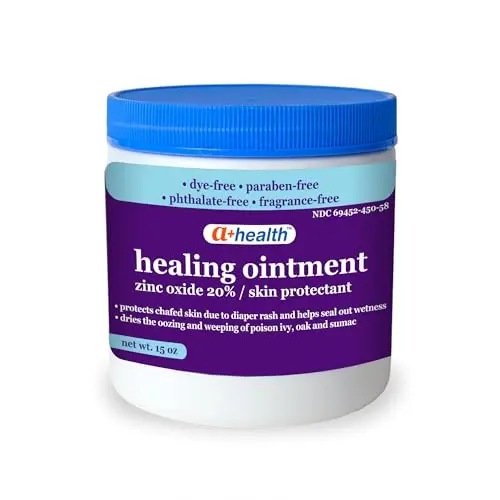 A+Health Zinc Oxide Healing Ointment jar for baby rashes