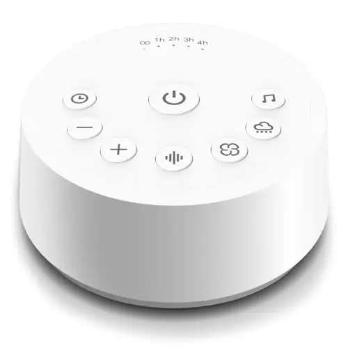 Color Noise white noise machine with 25 sound options in white