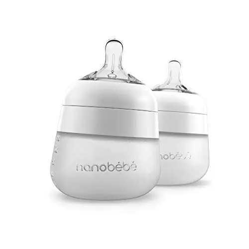 Nanobebe Flexy silicone baby bottle with anti-colic nipple