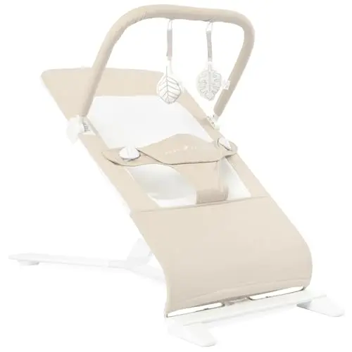 Baby Delight Alpine Deluxe portable bouncer in organic oat