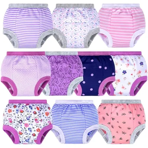 BIG ELEPHANT unisex potty training underwear with floral patterns
