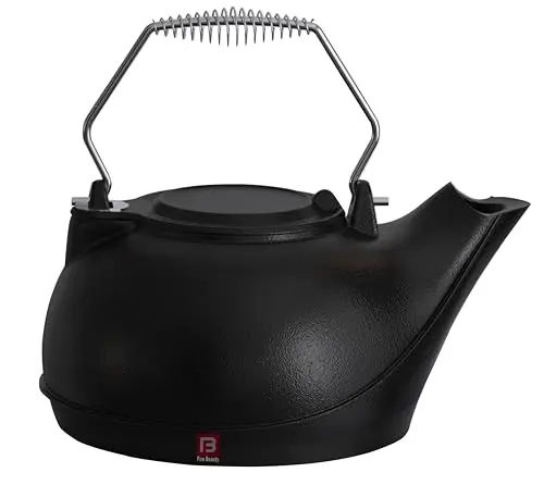 Fire Beauty cast iron kettle wood stove humidifier with chrome handle
