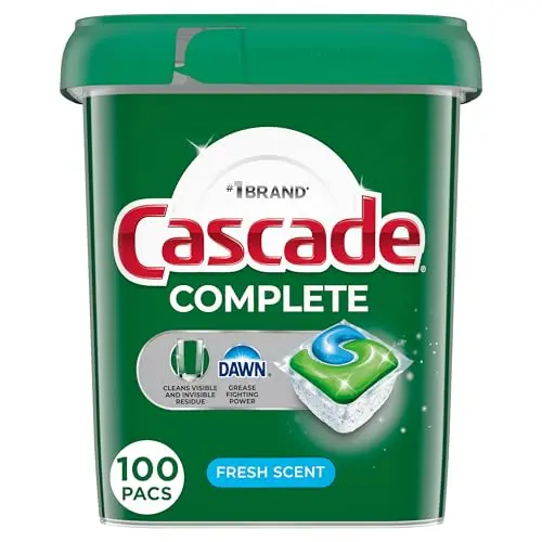 Cascade Complete Dishwasher Pods with Dawn grease-fighting power