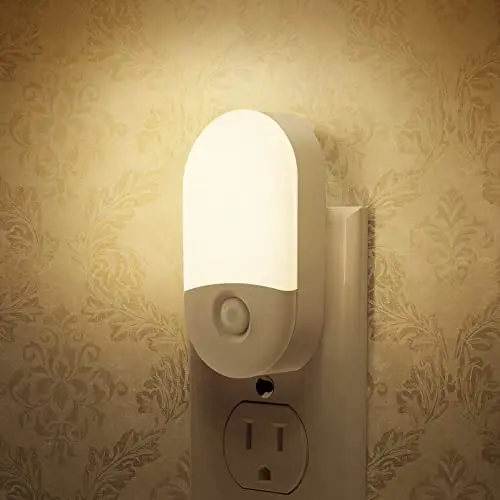 L LOHAS compact plug-in night light with dimmable settings