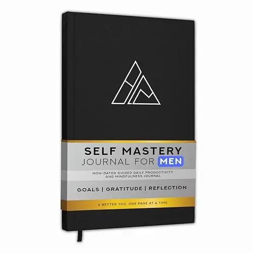 Realizations self-mastery journal with black linen hardcover