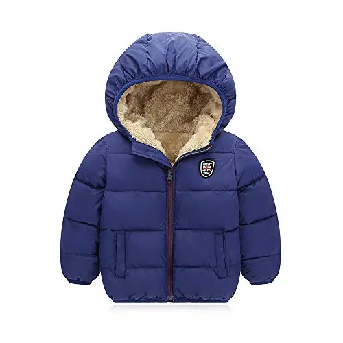 Mfmiudole unisex toddler winter coat in blue