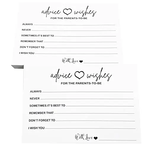 RXBC2011 budget-friendly baby shower advice and wishes cards