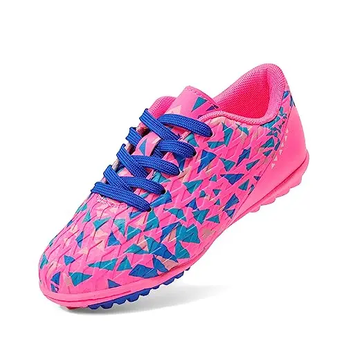 DREAM PAIRS kids turf indoor soccer shoes with rubber cleats