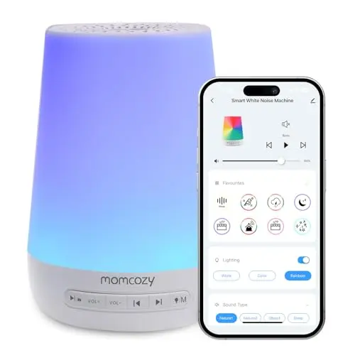 Momcozy white noise machine with night light