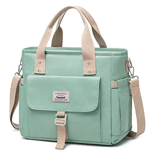 Weitars insulated lunch bag showing multiple pockets and spacious interior