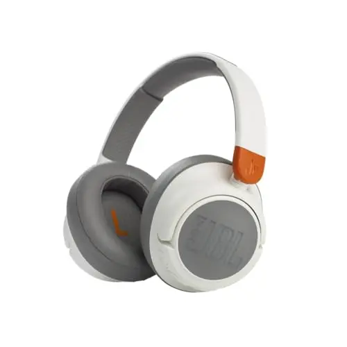 JBL JR 460NC wireless kids headphones with noise cancellation in white