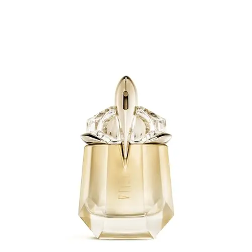 Mugler Alien Goddess perfume bottle with celestial design