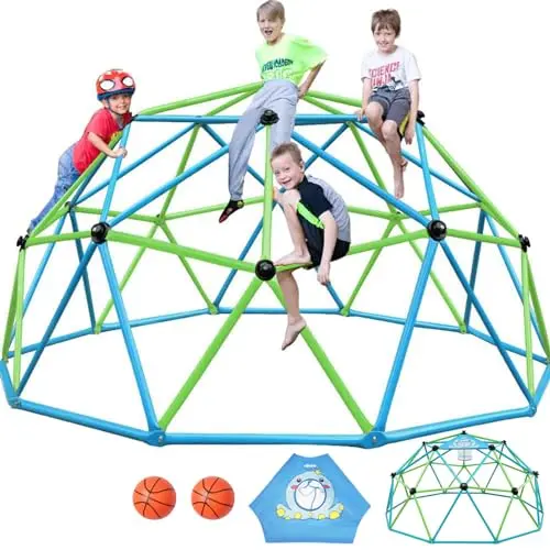 Zupapa 10FT decagonal geo dome climber in turquoise color