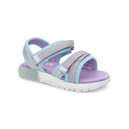 Stride Rite 360 girls light up sandals in iridescent color