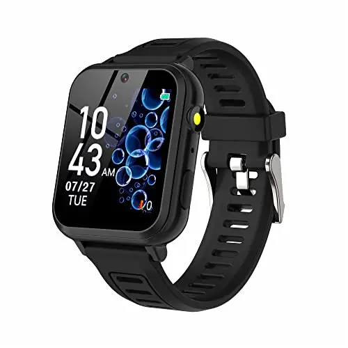 Phyulls kids smartwatch in black with multiple functions