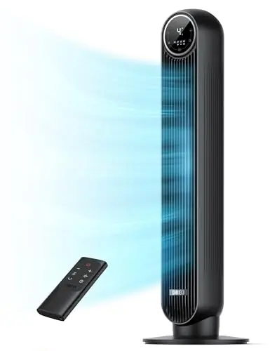 Dreo Nomad One tower fan in black with slim profile