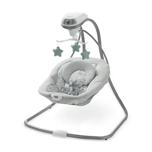 Graco Simple Sway Swing in Ivy color with side-to-side motion
