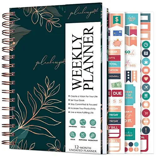 PLANBERRY weekly planner with budget tracking features