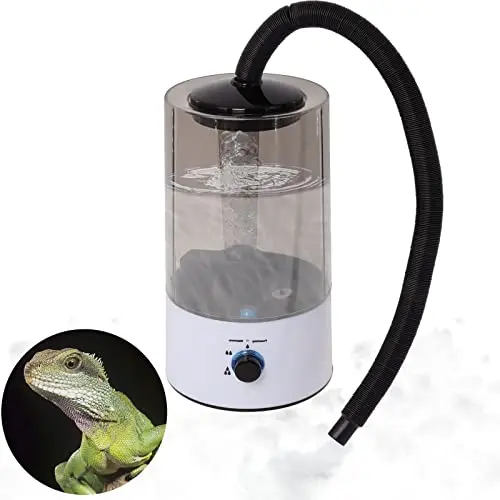 Hoqqf reptile humidifier with transparent water tank