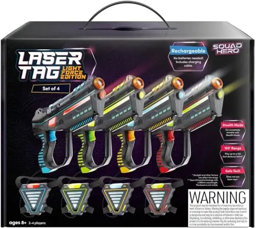 Squad Hero Light Force rechargeable laser tag set