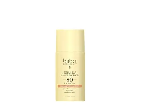 Babo Botanicals tinted mineral sunscreen fluid for face