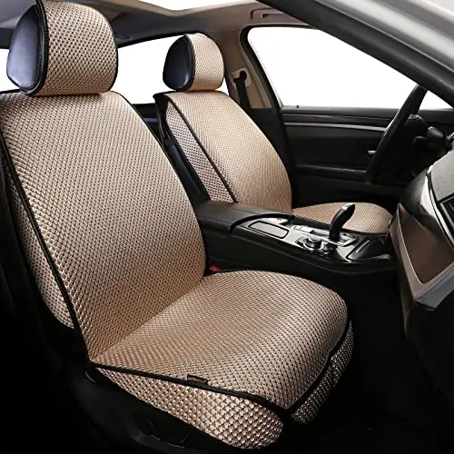 Auto Newer breathable car seat cover in gold beige