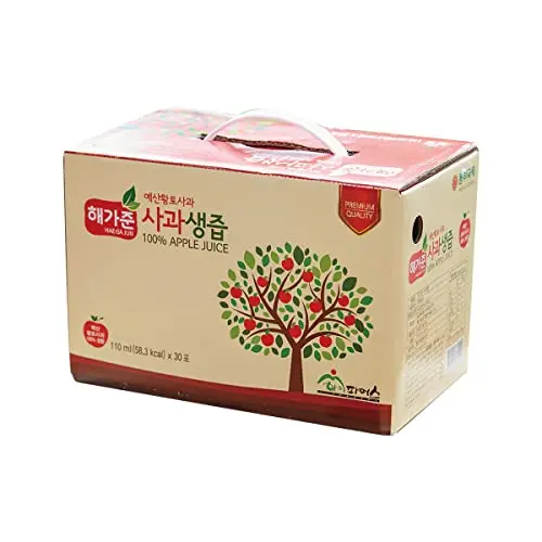 HAEGAJUN 100% apple juice packets for kids