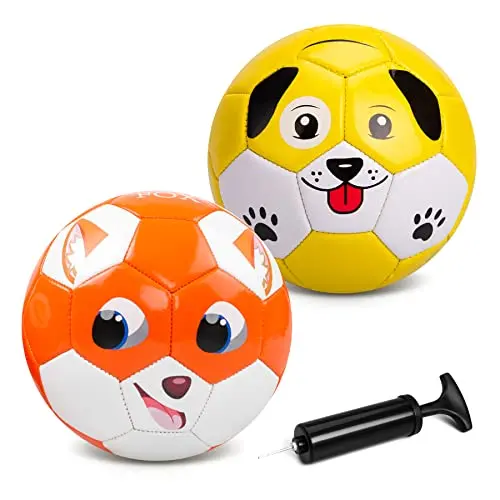 Paokoo cartoon designed soccer balls in 2-pack for kids
