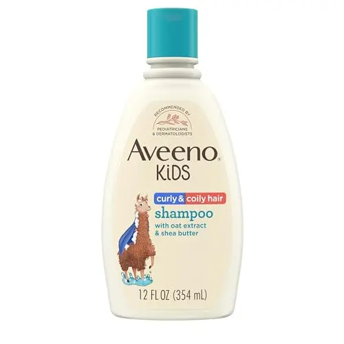 Aveeno Kids Curly & Coily Hair Shampoo bottle