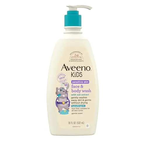 Aveeno Kids Sensitive Skin Face and Body Wash with Oat Extract