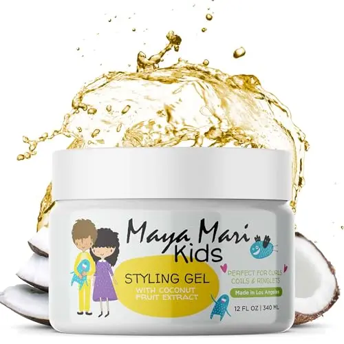 MAYA MARI Kids Hair Styling Gel bottle with coconut extract