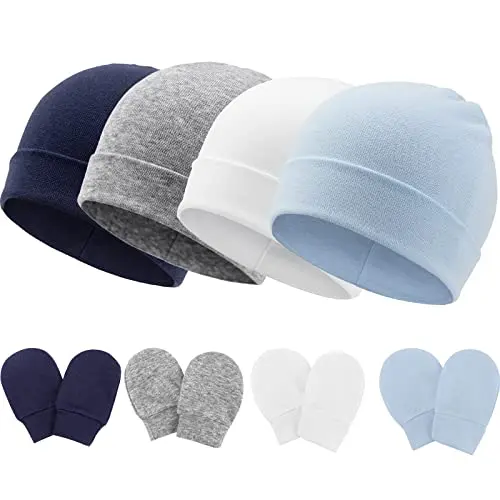 BQUBO baby hats and mittens set in assorted colors