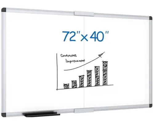 VIZ-PRO foldable magnetic dry erase board large size