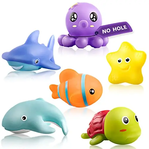 Hely Cancy animal bath toys for toddlers in bathtub
