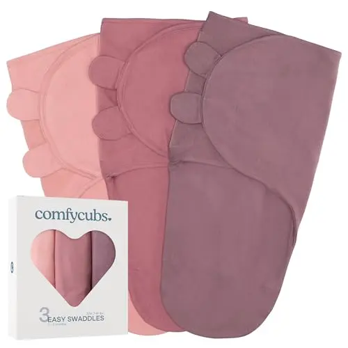 Comfy Cubs Easy Swaddle Blanket with Velcro closure