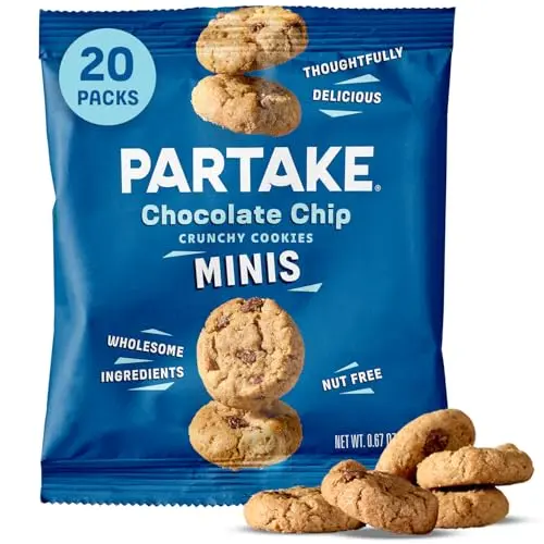 Partake Foods Gluten Free Crunchy Chocolate Chip cookies