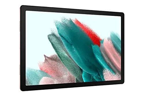 Samsung Galaxy Tab A8 renewed tablet in pink gold with large display