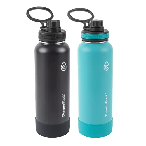 Thermoflask 40 oz insulated water bottles in Onyx Black/Splash