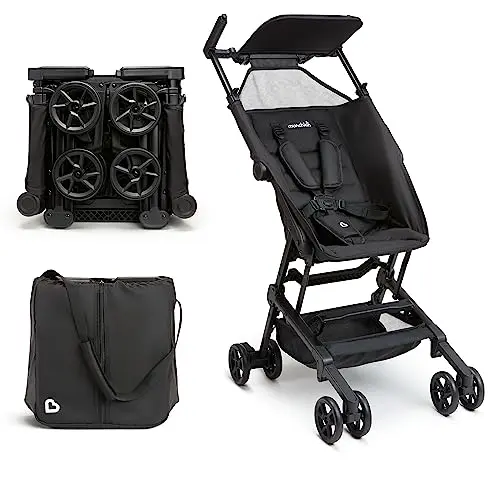 Munchkin Sparrow travel baby stroller in black