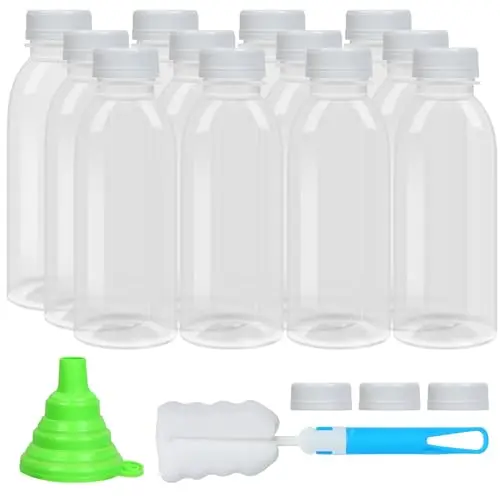 EONJOE plastic water bottles in clear polypropylene