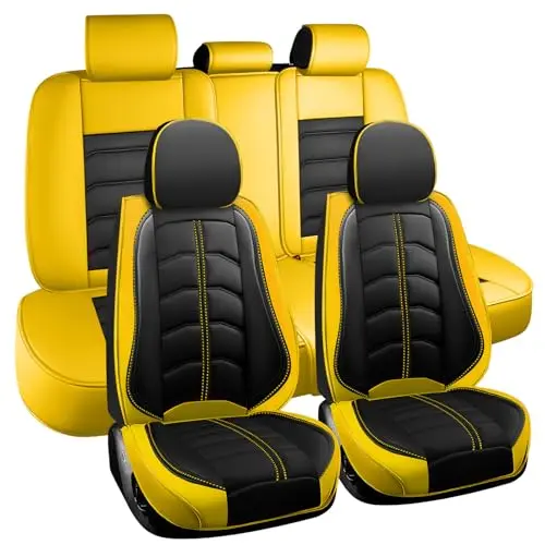 JARMAY custom seat cover for Ford Bronco Sport in black and yellow