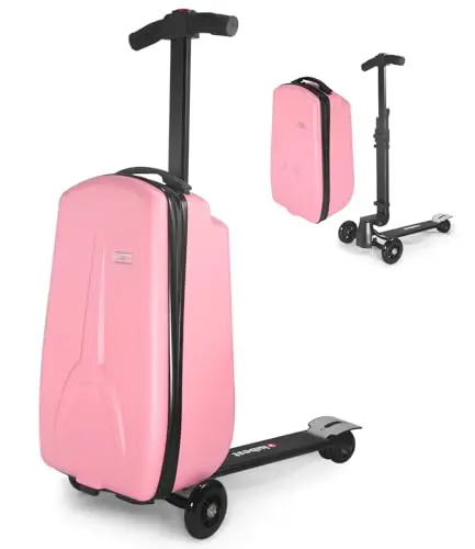 iubest detachable scooter suitcase with steering control and brake