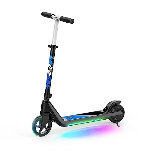 LINGTENG electric scooter for kids with flash wheel lights