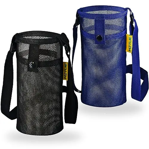 MZTUE 2-pack water bottle holders in blue and black