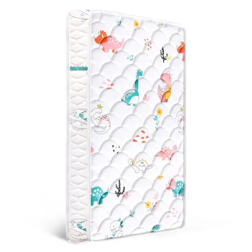 Letmxiu Premium Dual-Sided Crib and Toddler Mattress