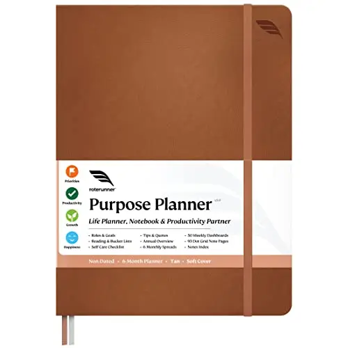 Roterunner purpose planner with self-care focus